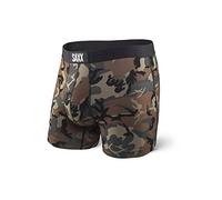 SAXX Underwear Co. Slip Boxer Vibe Slip Boxer con Intimo di Supporto per Marsupio Integrato X-Small Woodland Camo