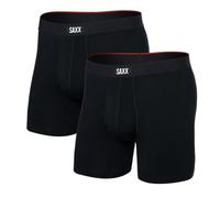Saxx - Vibe Xtra Boxer Brief Fly 2-Pack - Intimo sintetico M nero