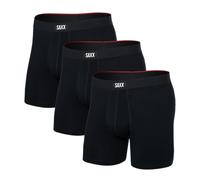 SAXX Underwear Co. Vibe Xtra - Boxer da uomo, confezione da 3 pezzi, con supporto integrato, Nero, M