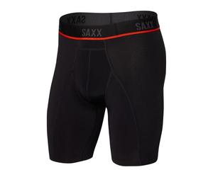 Saxx Underwear Kinetic HD Long Leg Boxer, Black, M