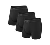 Saxx Underwear - Set da 3 boxer comodi - Daytripper Comfort Stretch BB Fly 3pk Black per Uomo - Taglia M - Nero