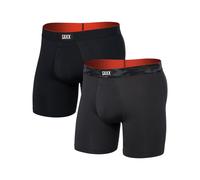 Saxx Underwear - Set di 2 boxer traspiranti - Multi-Sport Mesh BB 2pk - Remote Camo WB/Black per Uomo - Taglia XS - Nero