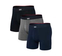 Saxx Underwear - Vibe Xtra 3Pk - Vibe Xtra 3Pk Noir / Gris Foncé Chiné / Marine per Uomo - Taglia S - Nero