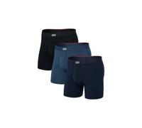 Saxx - Vibe Xtra Boxer Brief Fly 3-Pack - Intimo sintetico S blu