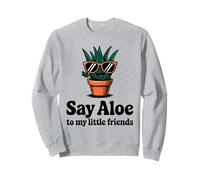 Say Aloe ai Miei Piccoli Amici Succulent Collector Gardening Felpa