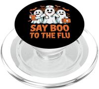 Say Boo to the Flu Halloween Infermiera Fantasma Costume Spooky PopSockets PopGrip per MagSafe