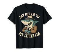 Say Hello To My Little Fins, Divertente squalo da Pesca Maglietta