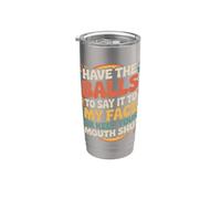 Say It To My Face Or Just Stay Silent Bicchiere termico in acciaio inox doppia parete