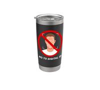 Say No To Digital ID - Freedom & Conservative Face Scan Bicchiere termico in acciaio inox doppia parete