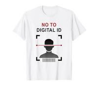 Say No To Digital ID - Freedom & Conservative Face Scan Maglietta