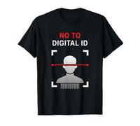 Say No To Digital ID - Freedom & Conservative Face Scan Maglietta