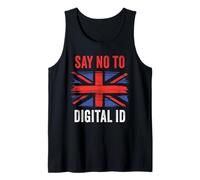 Say No To Digital ID - Freedom & Conservative Grunge Flag UK Canotta