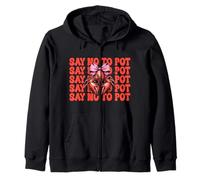 Say No To Pot Gamberi Gamberi Ragazza Mamma Rosa Coquette Bow Felpa con Cappuccio
