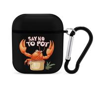Say No To Pot Lobster Eating Funny Seafood Case Compatibile con AirPods 1/2 Custodie protettive Cover rigida per donne uomini