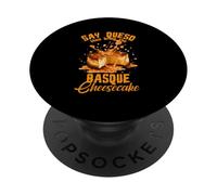 Say queso then bring the Basque cheesecake PopSockets PopGrip Adesivo