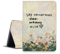Say Something Nice - Custodia per iPad Pro da 11" (modello 2024, 5a generazione), custodia antiurto pieghevole in pelle PU con supporto regolabile e spegnimento automatico per iPad Pro da 11 pollici
