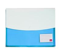 SAYA Borsa organizer per documenti, impermeabile, doppia tasca, trasparente, espandibile (colore casuale), confezione da 6