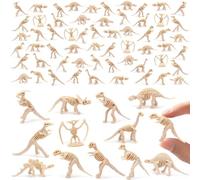 SAYAYA 200 pezzi di scheletri fossili di dinosauro, mini scheletri di dinosauro, ossa di dinosauro in plastica, per bambini, giochi scientifici, dinosauri, sabbia scava, bomboniera, decorazione per