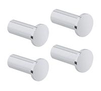 SAYAYO Ganci Accappatoio Bagno in Acciaio Inox Ganci Appendiabiti da Parete, Appendi Strofinacci Cucina Gancio, Gancio Appendi Accappatoio Cromo Lucido, Capacità Carico 15 kg, 4 Pezzi