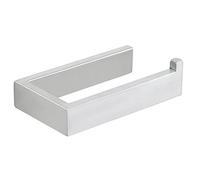 SAYAYO Porta Carta Igienica Grigio Argento Acciaio Inox con Montaggio a Vite Nascosto - Portarotolo per Bagno Cucina