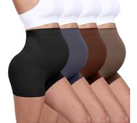 SAYCELI Shapewear premaman senza cuciture, supporto per la pancia biancheria intima per gravidanza per fotografia di maternità e vestiti per baby shower, Nozioni di base di 4 confezioni, Small