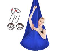 SAYEYBU Amaca per Yoga Aereo Senza Nodi, Pilates in Seta Attrezzatura, per Inversione con Altalena, con Fibbia/Cinghia di Estensione, per Yoga Inversione, Kit di Ferramenta di Base,4,4 * 2.8M