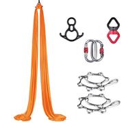 SAYEYBU Amaca Sensoriale Oscillante, Sedia Sospesa Antigravità per Yoga, Cintura Elastica per Yoga e Fitness in Tessuto Aereo, per Palestra, Studio di Yoga al Coperto,16,10M*2.8M