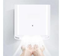 SAYEYBU Asciugamani Elettrico Induzione Automatico, Asciugamani Parete Senza Contatto, Asciugamani Elettrico Risparmio Energetico, Asciugatura in 10 Secondi per Cucina, Bagno e WC,Bianca