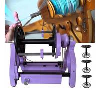 SAYEYBU Avvolgitore Filati, Filatoio Elettrico, Avvolgitore Gomitoli Filato, velocità 800 Giri/Min, Commutazione avanti e Indietro, per Tessitura, Miscelazione e Filatura Filati,Viola