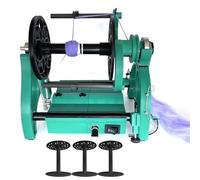 SAYEYBU Avvolgitore Filati, Filatoio Elettrico, Avvolgitore Gomitoli Filato, velocità 800 Giri/Min, Commutazione avanti e Indietro, per Tessitura, Miscelazione e Filatura Filati,Verde