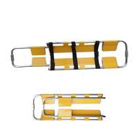 SAYEYBU Barella Cucchiaio Pieghevole Plastica, Barella Emergenze Mediche, Barella Cucchiaio Portatile Alluminio, Portata 159Kg, Lunghezza Regolabile 160 a 200Cm, per Ospedali Cliniche,Giallo,B
