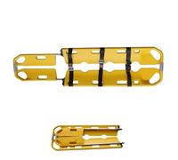 SAYEYBU Barella Cucchiaio Pieghevole Plastica, Barella Emergenze Mediche, Barella Cucchiaio Portatile Alluminio, Portata 159Kg, Lunghezza Regolabile 160 a 200Cm, per Ospedali Cliniche,Giallo,C