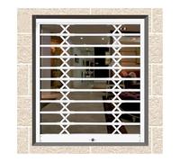 SAYEYBU Barre di Sicurezza Retrattili per Finestre, con Serratura Antifurto Barre di Sicurezza per Finestre, Autoinstallanti Porta di Sicurezza per Finestre A Spinta,B,51.2x55.1in