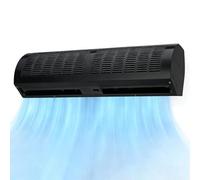 SAYEYBU Barriera d'Aria, Ventilatori Fly Fans, Barriere d'Aria Porte Commerciali 2 velocità Non Refrigerata Non Riscaldata, Barriera d'Aria a Parete, Commerciale Interni,Nero,RC180CM