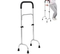 SAYEYBU Bastone Passeggio Acciaio Inossidabile, Leggero, Altezza Regolabile 74 a 90 Cm, Ausilio per Riabilitazione e Deambulazione, Antiscivolo, per Anziani, Persone Disabilità, Donne Gravidanza,A