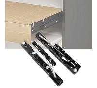 SAYEYBU Binario Scorrimento Estensibile per Piano Lavoro, Guida per Piattaforma Sollevamento Nascosta, Sistema Scorrimento Push Pull per Tavolo, Evento, Festival, Cena,42cm,25mm Boards