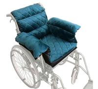 SAYEYBU Cuscini per Sedia a Rotelle, Accessori Smontabili per Il Rilievo del Dolore da Pressione con Coperture per Braccioli, Supportano Il Coccige e la Schiena, Antiscivolanti, per Anziani