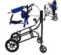 SAYEYBU Deambulatore Riabilitativo Multifunzionale con Doppio Sistema Frenante, Deambulatore con Sollevamento Pneumatico/Elettrico, Deambulatore er Persone con Difficoltà Motorie,B