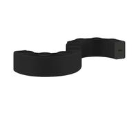 SAYEYBU Divano Pieghevole Fisarmonica in Carta, Panca Nido d'Ape, Panca Pieghevole per Lavori Artigianali, può Essere Utilizzato Come Tavolino, Sgabello Cambio delle Scarpe,Nero,44cm 9 Seater