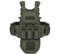 SAYEYBU Gilet Tattico Addestramento, Gilet di Sicurezza Protettivo da Addestramento con Sistema Molle, Multitasche Cinghie Regolabili, Fibbia Sgancio Rapido per Caccia Tattica All'Aperto,B