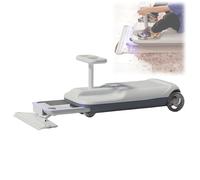 SAYEYBU Go Kart Bambini Pulizie, Go Kart con Funzione Lavapavimenti, Veicolo Elettrico Portatile Dondolo, Carrello Pulizie con Ruote Luminose, Sistema Anti-Ribaltamento, età 3 Anni in su,Grigio