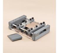 SAYEYBU Macchina Serigrafica Pasta Saldante, Stampante Manuale Tavolo per Stencil PCB con Piastra Serraggio e Raschietto, per Prototipazione PCB Precisione,15 * 15cm