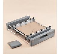 SAYEYBU Macchina Serigrafica Pasta Saldante, Stampante Manuale Tavolo per Stencil PCB con Piastra Serraggio e Raschietto, per Prototipazione PCB Precisione,25 * 25cm