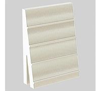 SAYEYBU Mensola Portadocumenti Pieghevole, Libreria, Espositore e Organizer, per Libri, Decorazioni e Piccoli Oggetti, Design Leggero e Robusto per Soggiorno, Camera Letto, Dormitorio,Bianca