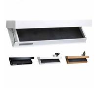 SAYEYBU Mensola Segreta con Compartimento a Sgancio, Mensola a Soffitto per Decorazione & Stoccaggio Casa, Organizzatore Nascosto per Cucina, Camera da Letto & Nido,Bianca