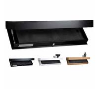 SAYEYBU Mensola Segreta con Compartimento a Sgancio, Mensola a Soffitto per Decorazione & Stoccaggio Casa, Organizzatore Nascosto per Cucina, Camera da Letto & Nido,Nero