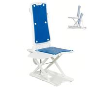 SAYEYBU Montascale Elettrico, Alzati Piedi Indipendentemente Pavimento, Altezza Regolabile, Supporta Fino a 136 kg, Montscale per Anziani, per Anziani e Disabili,Blu