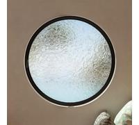 SAYEYBU Oblò Rotondo in Lega di Alluminio, Oblò Girevole con Vetro Temperato, Finestra per Cucina E Arredamento, Vetro Temperato A Filo per Bagno, Camera Letto, Soggiorno,A2,50cm
