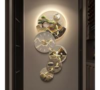 SAYEYBU Orologio Parete Decorativo 3D, Grande Quadro Scultura Appendere alla Parete con Luce a LED, Orologio Parete e Decorativo, Lampada Decorativa per Soggiorno, Ingresso, Ufficio,B,150 * 69CM