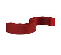 SAYEYBU Panca Nido d'Ape, Sgabello Pieghevole Fisarmonica in Carta Kraft, Poltrona Relax, Poggiapiedi, Sgabello Il Cambio delle Scarpe per Scuola, Cucina, Soggiorno e Sala Pranzo,Rosso,44cm 9 Seater